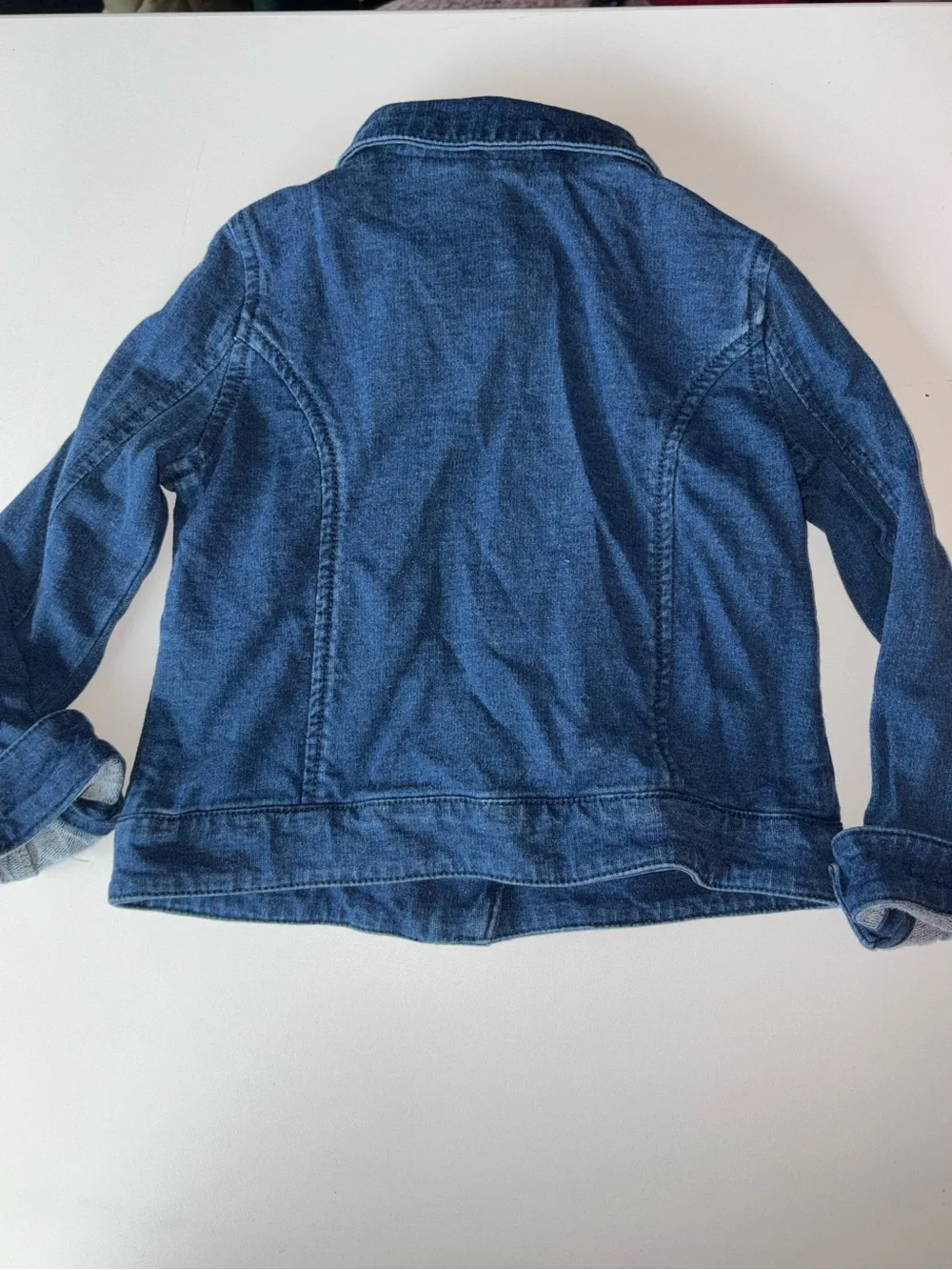 Kate Spade New York Girls Denim Jacket Blue Zip Front Designer Kids Coat